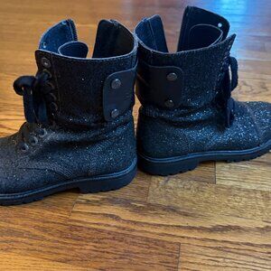Zadig & Voltaire Glitter Combat Boots